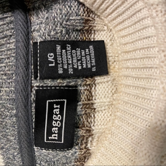 Haggar Women’s Striped Cable Knitted Sweater - Picture 6 of 6